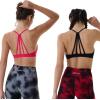 imageAUROLA Mercury Workout Sports Bras Women Athletic Removable Padded Backless Strapy Minimal Crop TopSeamlessraspberry Sorbet