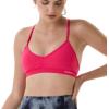 imageAUROLA Mercury Workout Sports Bras Women Athletic Removable Padded Backless Strapy Minimal Crop TopSeamlessraspberry Sorbet