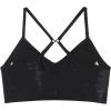 imageAUROLA Serpent Seamless Sports Bras for WomenBackless Padded Strappy Workout Gym Yoga Crop TopsSerpent Black