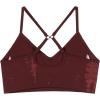 imageAUROLA Serpent Seamless Sports Bras for WomenBackless Padded Strappy Workout Gym Yoga Crop TopsSerpent Burgundy