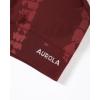 imageAUROLA Serpent Seamless Sports Bras for WomenBackless Padded Strappy Workout Gym Yoga Crop TopsSerpent Burgundy