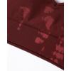 imageAUROLA Serpent Seamless Sports Bras for WomenBackless Padded Strappy Workout Gym Yoga Crop TopsSerpent Burgundy