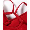 imageAUROLA Serpent Seamless Sports Bras for WomenBackless Padded Strappy Workout Gym Yoga Crop TopsSerpent Christmas Red