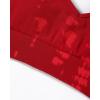 imageAUROLA Serpent Seamless Sports Bras for WomenBackless Padded Strappy Workout Gym Yoga Crop TopsSerpent Christmas Red