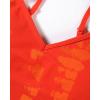 imageAUROLA Serpent Seamless Sports Bras for WomenBackless Padded Strappy Workout Gym Yoga Crop TopsSerpent Halloween Orange