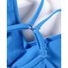 imageAUROLA Serpent Seamless Sports Bras for WomenBackless Padded Strappy Workout Gym Yoga Crop TopsSerpent Indigo