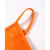 imageAUROLA Serpent Seamless Sports Bras for WomenBackless Padded Strappy Workout Gym Yoga Crop TopsSerpent Persimmon Orange