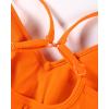 imageAUROLA Serpent Seamless Sports Bras for WomenBackless Padded Strappy Workout Gym Yoga Crop TopsSerpent Persimmon Orange