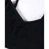 imageAUROLA Serpent Seamless Sports Bras for WomenBackless Padded Strappy Workout Gym Yoga Crop TopsSolidblack