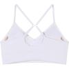 imageAUROLA Serpent Seamless Sports Bras for WomenBackless Padded Strappy Workout Gym Yoga Crop TopsSolidcrescent White