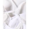 imageAUROLA Serpent Seamless Sports Bras for WomenBackless Padded Strappy Workout Gym Yoga Crop TopsSolidcrescent White