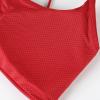 imageAUROLA Workout Sports Bras Women Athletic Removable Backless Strappy Criss Cross Light Support Gym Fitness Yoga Crop BraEarthpatternchili Red