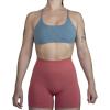 imageAUROLA Workout Sports Bras Women Athletic Removable Backless Strappy Criss Cross Light Support Gym Fitness Yoga Crop BraIce Flowerhaze Blue