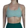 imageAUROLA Workout Sports Bras Women Athletic Removable Backless Strappy Criss Cross Light Support Gym Fitness Yoga Crop BraIce Flowersage Green