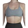 imageAUROLA Workout Sports Bras Women Athletic Removable Backless Strappy Criss Cross Light Support Gym Fitness Yoga Crop BraIce Flowersmoke Grey