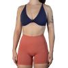 imageAUROLA Workout Sports Bras Women Athletic Removable Backless Strappy Criss Cross Light Support Gym Fitness Yoga Crop BraMarssolidensign Blue
