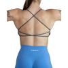 imageAUROLA Workout Sports Bras Women Athletic Removable Backless Strappy Criss Cross Light Support Gym Fitness Yoga Crop BraPack Ice Flowerarmy GreenDark GreyHaze Blue
