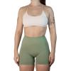 imageAUROLA Workout Sports Bras Women Athletic Removable Backless Strappy Criss Cross Light Support Gym Fitness Yoga Crop BraSolidcrescent White