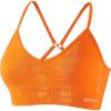imageAUROLA Serpent Seamless Sports Bras for WomenBackless Padded Strappy Workout Gym Yoga Crop TopsSerpent Persimmon Orange