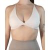 imageAUROLA Workout Sports Bras Women Athletic Removable Backless Strappy Criss Cross Light Support Gym Fitness Yoga Crop BraMarssolidcrescent White