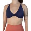 imageAUROLA Workout Sports Bras Women Athletic Removable Backless Strappy Criss Cross Light Support Gym Fitness Yoga Crop BraMarssolidensign Blue