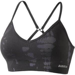 imageAUROLA Serpent Seamless Sports Bras for WomenBackless Padded Strappy Workout Gym Yoga Crop TopsSerpent Chestnut Brown