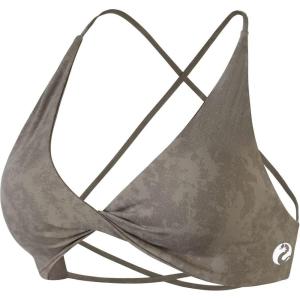 imageAUROLA Venus Women Sports Bras Backless Strappy Workout Bra Low Support Removable Padded Gym BrasFloralcoffee