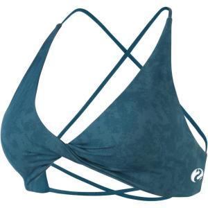 imageAUROLA Venus Women Sports Bras Backless Strappy Workout Bra Low Support Removable Padded Gym BrasFloraldeep Teal