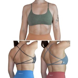 imageAUROLA Workout Sports Bras Women Athletic Removable Backless Strappy Criss Cross Light Support Gym Fitness Yoga Crop BraPack Ice Flowerarmy GreenDark GreyHaze Blue