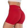 imageAUROLA Dream Collection Women Workout Shorts High Waist Gym Shorts Scrunch Butt Seamless Athletic ShortsChinese Red