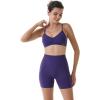 imageAUROLA Dream Collection Women Workout Shorts High Waist Gym Shorts Scrunch Butt Seamless Athletic ShortsGentian Violet