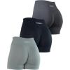imageAUROLA Dream Collection Women Workout Shorts High Waist Gym Shorts Scrunch Butt Seamless Athletic ShortsPack Dark BlackAsphalt GreyUltimate Gray