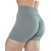 imageAUROLA Dream Collection Women Workout Shorts High Waist Gym Shorts Scrunch Butt Seamless Athletic ShortsPack Dark BlackAsphalt GreyUltimate Gray