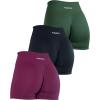 imageAUROLA Dream Collection Women Workout Shorts High Waist Gym Shorts Scrunch Butt Seamless Athletic ShortsPack Dark BlackMountain ViewMagenta