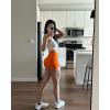 imageAUROLA Dream Collection Women Workout Shorts High Waist Gym Shorts Scrunch Butt Seamless Athletic ShortsPersimmon Orange