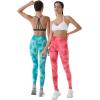 imageAUROLA Dream Collection Workout Leggings for Women High Waist Seamless Scrunch Athletic Running Gym Fitness Active PantsAlpine Green Tie Dye