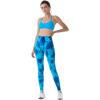 imageAUROLA Dream Collection Workout Leggings for Women High Waist Seamless Scrunch Athletic Running Gym Fitness Active PantsBlue Fire Tie Dye