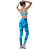 imageAUROLA Dream Collection Workout Leggings for Women High Waist Seamless Scrunch Athletic Running Gym Fitness Active PantsBlue Fire Tie Dye