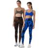 imageAUROLA Dream Collection Workout Leggings for Women High Waist Seamless Scrunch Athletic Running Gym Fitness Active PantsBlueblack Tie Dye