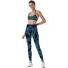 imageAUROLA Dream Collection Workout Leggings for Women High Waist Seamless Scrunch Athletic Running Gym Fitness Active PantsGreenblack Tie Dye