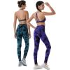 imageAUROLA Dream Collection Workout Leggings for Women High Waist Seamless Scrunch Athletic Running Gym Fitness Active PantsGreenblack Tie Dye