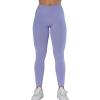 imageAUROLA Dream Collection Workout Leggings for Women High Waist Seamless Scrunch Athletic Running Gym Fitness Active PantsPackblackJacarandaChestnut Brown