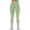 imageAUROLA Dream Collection Workout Leggings for Women High Waist Seamless Scrunch Athletic Running Gym Fitness Active PantsPastel Green