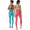 imageAUROLA Dream Collection Workout Leggings for Women High Waist Seamless Scrunch Athletic Running Gym Fitness Active PantsPink Fire Tie Dye