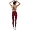imageAUROLA Dream Collection Workout Leggings for Women High Waist Seamless Scrunch Athletic Running Gym Fitness Active PantsRedblack Tie Dye