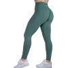 imageAUROLA Dream Collection Workout Leggings for Women High Waist Seamless Scrunch Athletic Running Gym Fitness Active PantsSagebrush Green