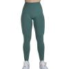 imageAUROLA Dream Collection Workout Leggings for Women High Waist Seamless Scrunch Athletic Running Gym Fitness Active PantsSagebrush Green