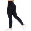 imageAUROLA Dream Collection Workout Leggings for Women High Waist Seamless Scrunch Athletic Running Gym Fitness Active PantsSet Blackasphalt Grey
