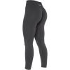 imageAUROLA Dream Collection Workout Leggings for Women High Waist Seamless Scrunch Athletic Running Gym Fitness Active PantsSet Blackasphalt Grey