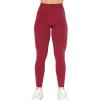 imageAUROLA Dream Collection Workout Leggings for Women High Waist Seamless Scrunch Athletic Running Gym Fitness Active PantsTibetan Red